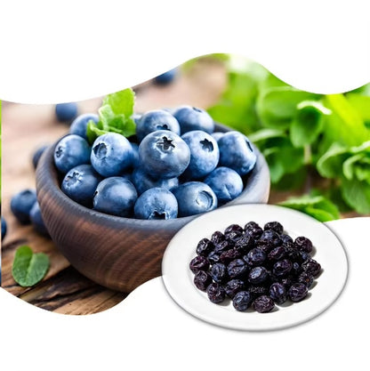 Factory Supply Bulk Dried Blueberries Sweet Dry Dried Blueberries Slices High Quality Crispy Pure Dried Blueberries