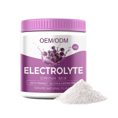 Grape Flavor Electrolyte Energy Drink Powder Blend Hydration Supplement