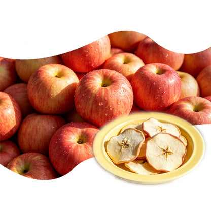 Factory Supply Bulk FD Freeze Dried Whole Apple Sweet Crispy Vacuum Pack High Quality Health Food Grade