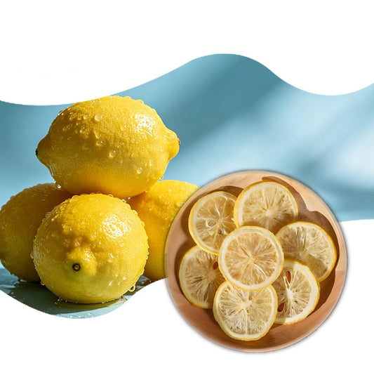 Factory Supply Bulk FD Freeze Dried Lemon Slices Vacuum Pack High Quality Crispy Sweet