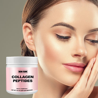 OEM ODM Hot Selling Hydrolyzed Collagen Powder for Promotes Hair Nail Skin Bone and Joint Health With Private Label
